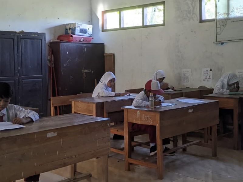 SDN 3 Patemon Melaksanakan Ujian Sumatif Akhir Semester (SAS) dengan Tertib dan Lancar